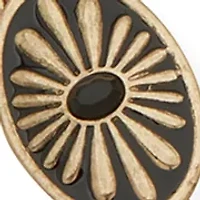 Gold Tone Black Chain Swag Boot Bracelet