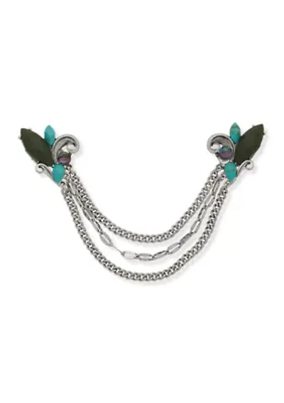 Stone Chain Swag Collar Tip