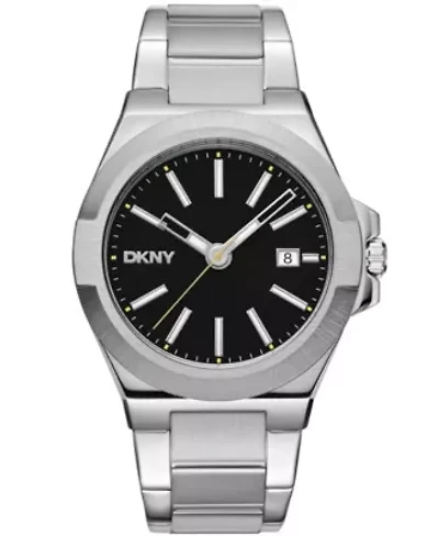 Men's Modernist Silver Dial Stainless Steel Bracelet Watch