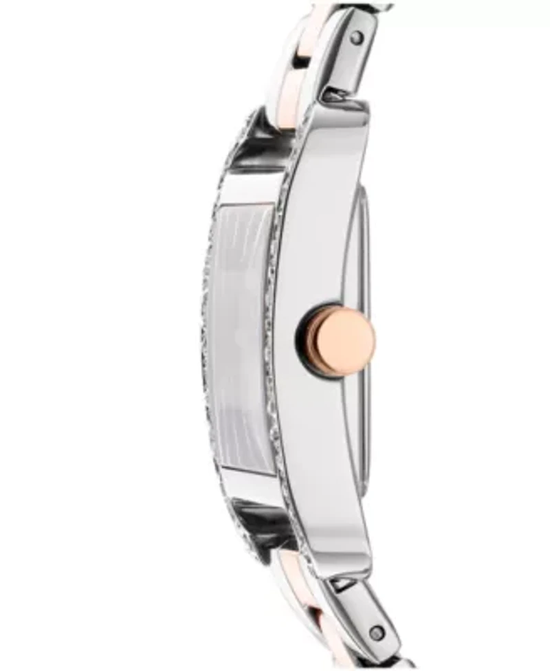 Women's City Glitz Silver Dial Gold-Two-Tone Stainless Steel Bracelet Watch
