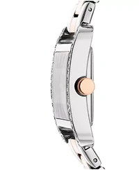 Women's City Glitz Silver Dial Gold-Two-Tone Stainless Steel Bracelet Watch