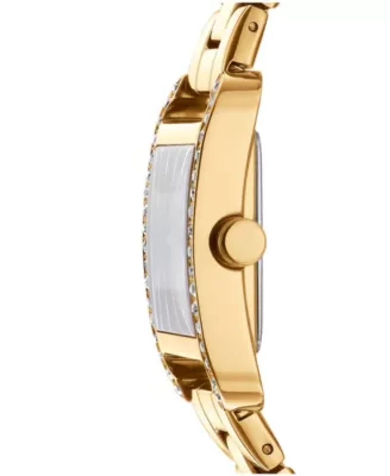Women's City Glitz Champagne Dial Gold-Tone Stainless Steel Bracelet Watch