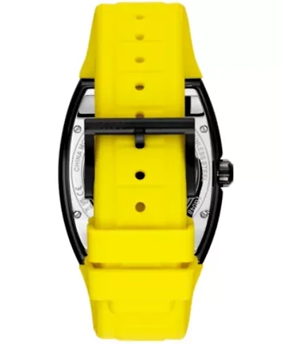 Men's Urban Automatic Red Dial Red Silicone Strap Watch