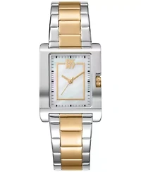 Women's Westside Midi White MOP Dial Gold Two-Tone Stainless Steel Bracelet Watch