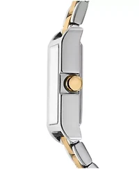Women's Westside Midi White MOP Dial Gold Two-Tone Stainless Steel Bracelet Watch