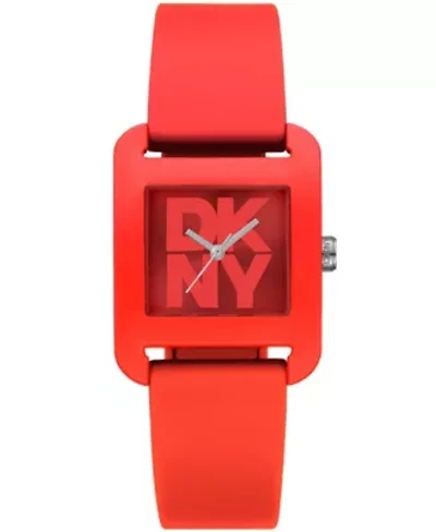 Women's City Sport Red Dial Red Silicone Strap Watch
