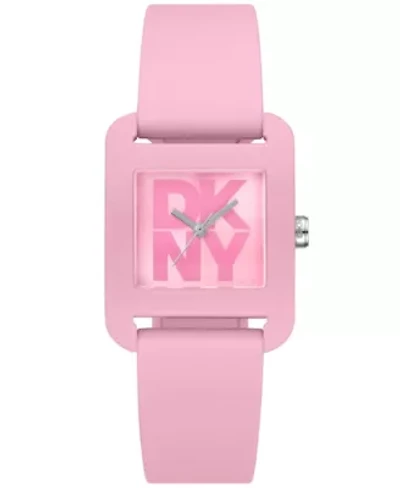 Women's City Sport Pink Dial Pink Silicone Strap Watch