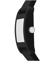 Women's City Sport Black Dial Black Silicone Strap Watch