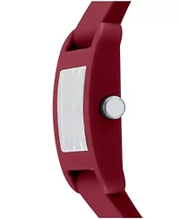 Women's City Sport Dark Red Dial Dark Red Silicone Strap Watch