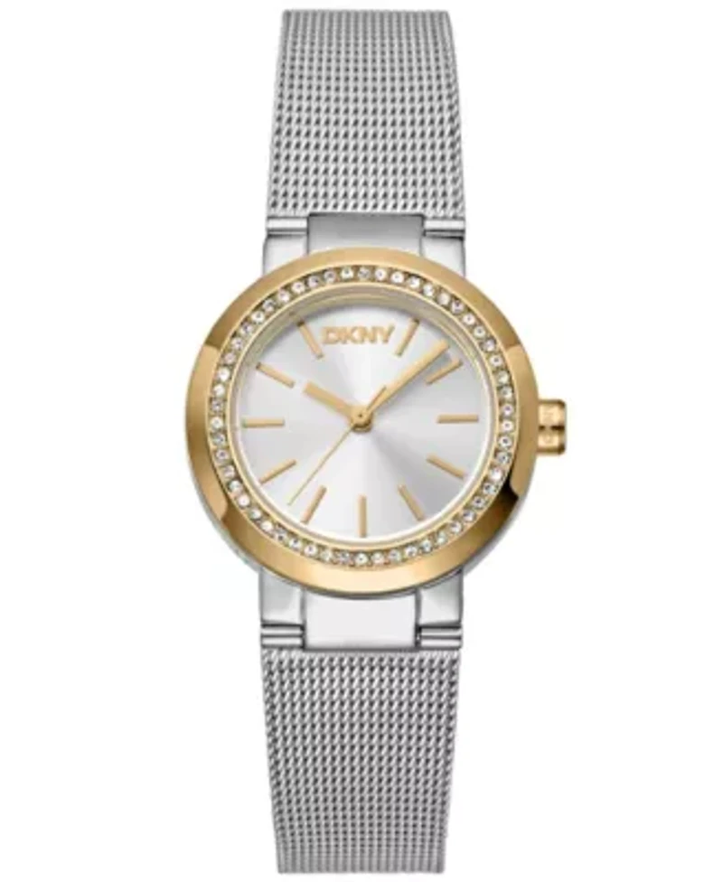 Women's Eastside Mini Silver Dial Gold Tone Case on Stainless Steel Bracelet Watch
