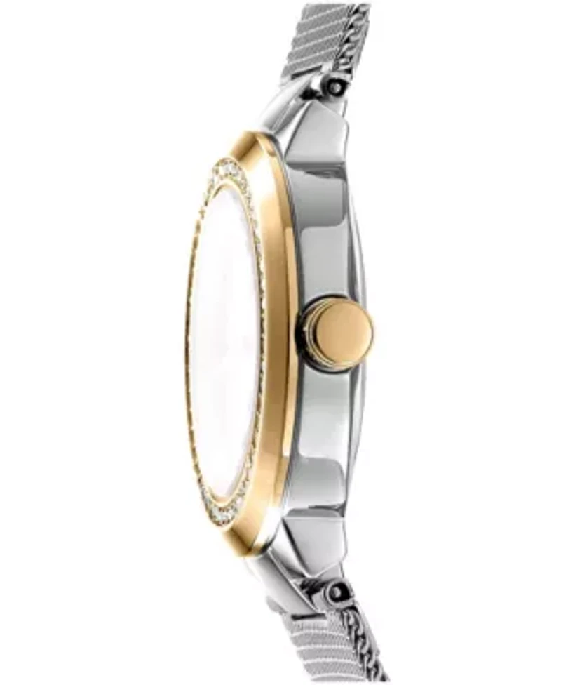 Women's Eastside Mini Silver Dial Gold Tone Case on Stainless Steel Bracelet Watch