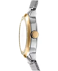 Women's Eastside Mini Silver Dial Gold Tone Case on Stainless Steel Bracelet Watch