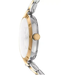 Women's Essential Logo Dark Green Dial Gold Two-Tone Stainless Steel Bracelet Watch