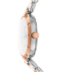 Women's Essential Logo Dark Dial Gold Two-Tone Stainless Steel Bracelet Watch