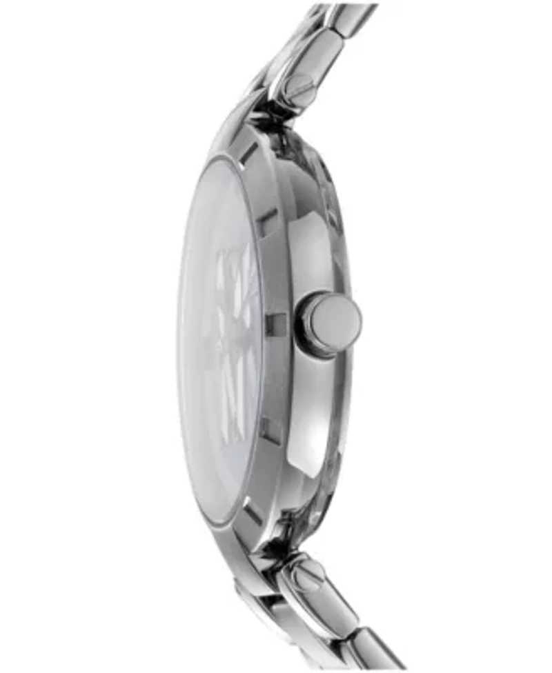Women's Essential Logo Pink Dial Stainless Steel Bracelet Watch