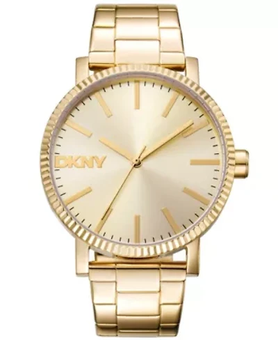 Women's Soho Maxi Champagne Dial Gold-Tone Stainless Steel Bracelet Watch