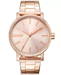 Women's Soho Maxi Rose Gold Dial Rose Gold-Tone Stainless Steel Bracelet Watch
