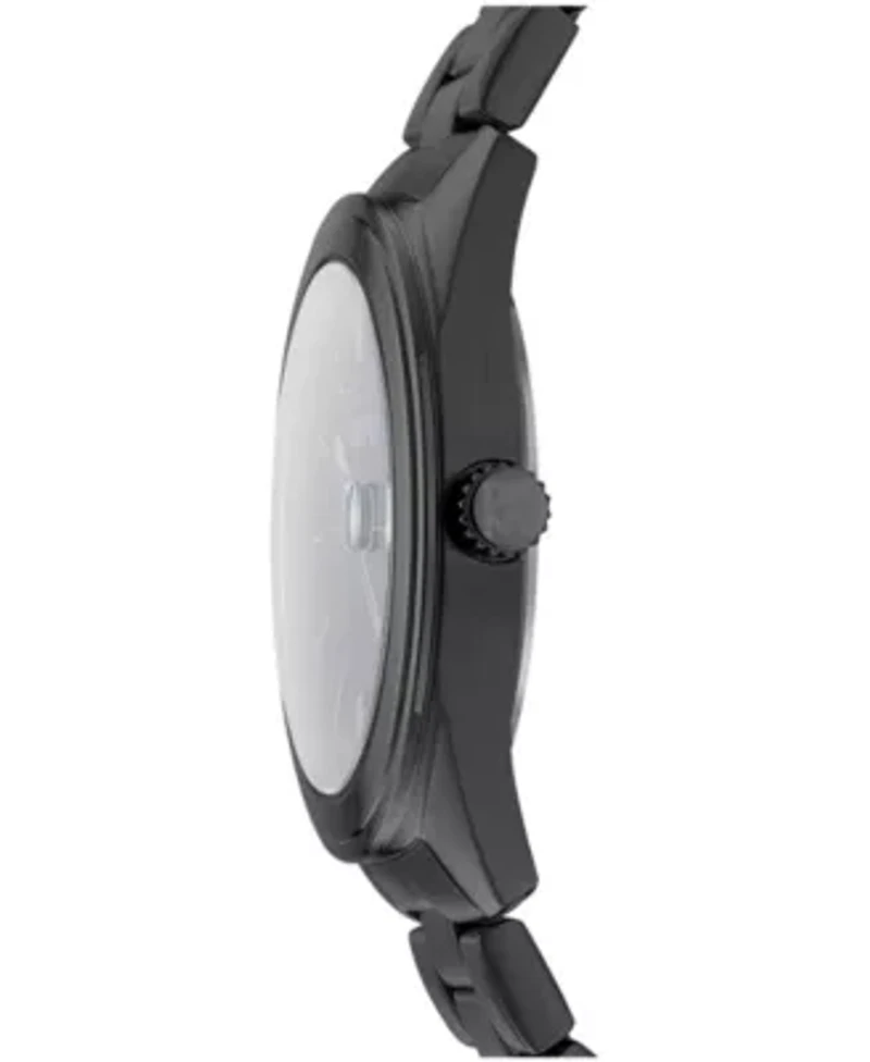 Men's Modernist Classics Black Dial Gun Metal-Tone Stainless Steel Bracelet Watch
