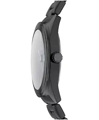 Men's Modernist Classics Black Dial Gun Metal-Tone Stainless Steel Bracelet Watch