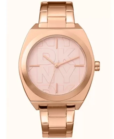 Women's Broadway Maxi Rose Gold Dial Rose Gold-Tone Stainless Steel Bracelet Watch