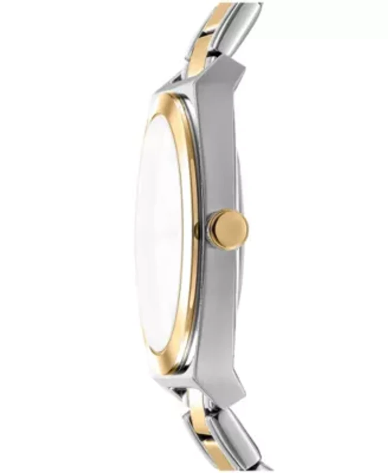 Women's Broadway Maxi Light Blue Dial Gold Two-Tone Stainless Steel Bracelet Watch