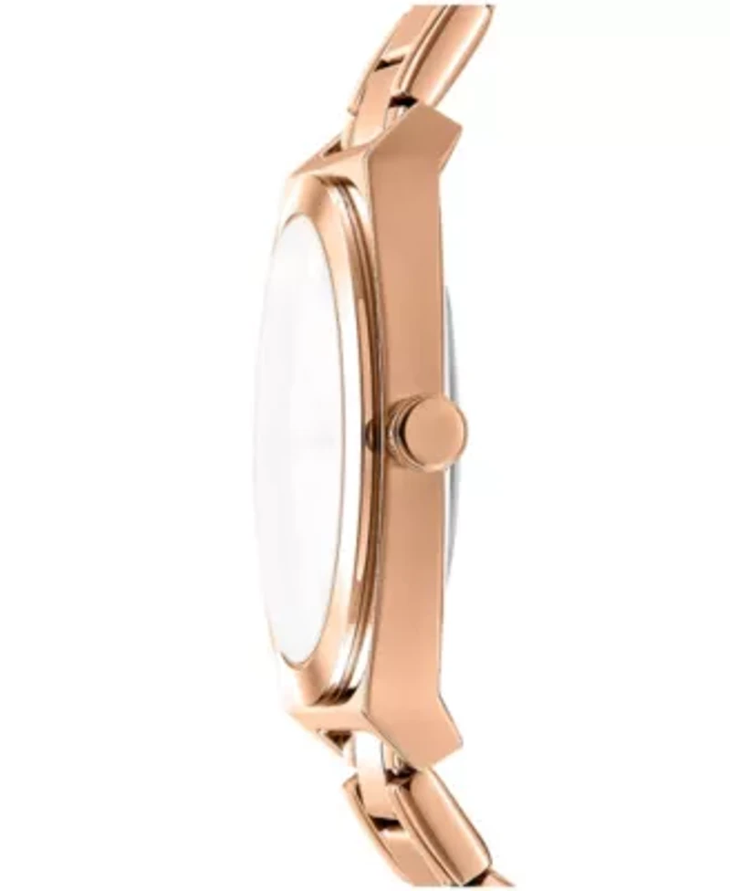 Women's Broadway Maxi Rose Gold Dial Rose Gold-Tone Stainless Steel Bracelet Watch