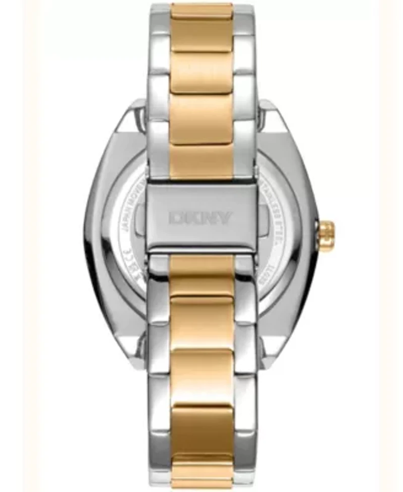 Women's Broadway Maxi Light Blue Dial Gold Two-Tone Stainless Steel Bracelet Watch