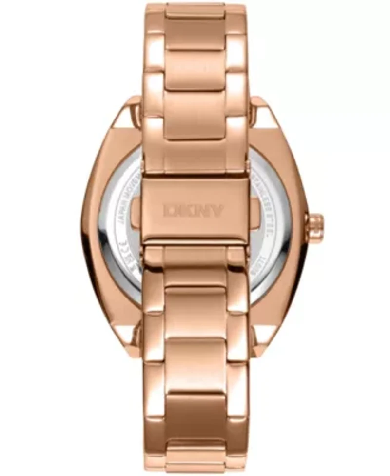 Women's Broadway Maxi Rose Gold Dial Rose Gold-Tone Stainless Steel Bracelet Watch