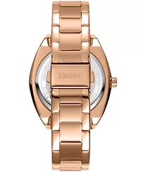 Women's Broadway Maxi Rose Gold Dial Rose Gold-Tone Stainless Steel Bracelet Watch