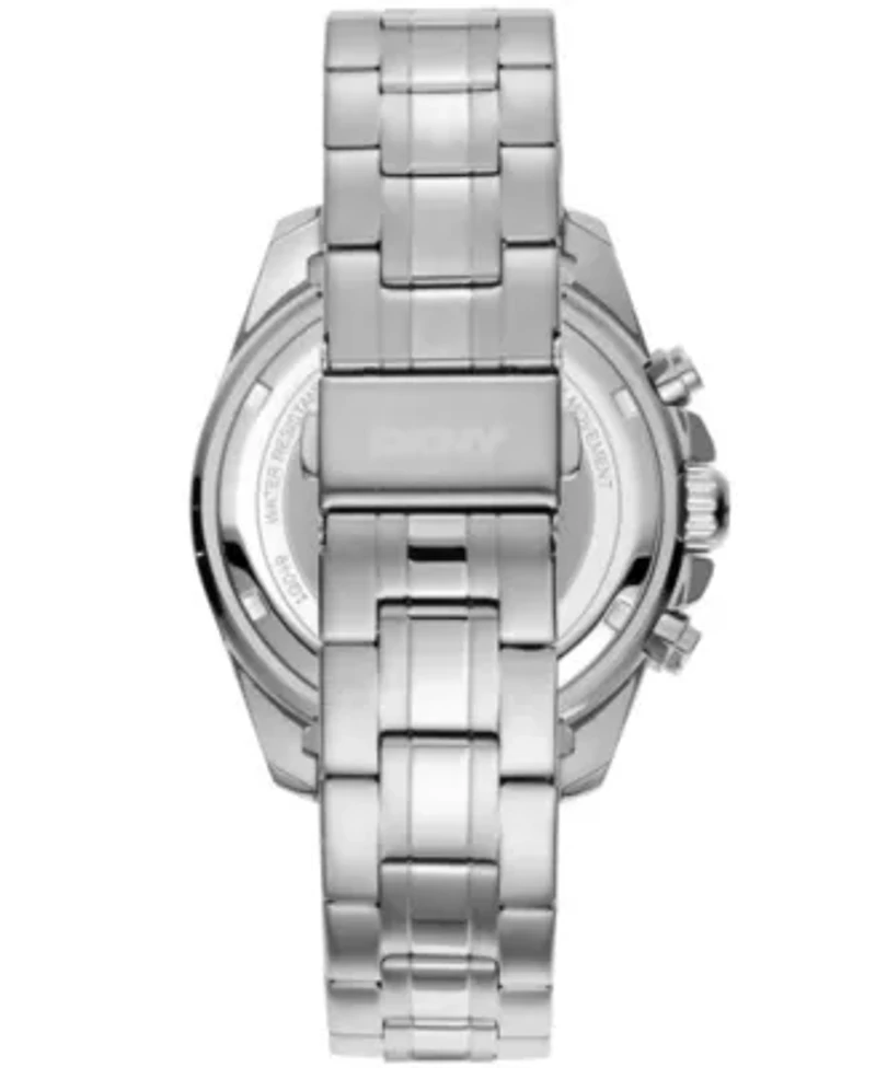 Men's Central Park Chronograph Silver Dial Stainless Steel Bracelet Watch