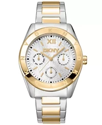 Women's Chambers Multi Sport Chronograph Silver Dial Gold Two-Tone Stainless Steel Bracelet Watch