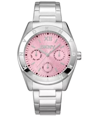 Women's Chambers Multi Sport Chronograph Pink Dial Stainless Steel Bracelet Watch