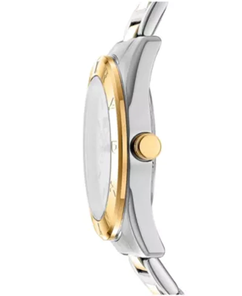 Women's Chambers Multi Sport Chronograph Silver Dial Gold Two-Tone Stainless Steel Bracelet Watch