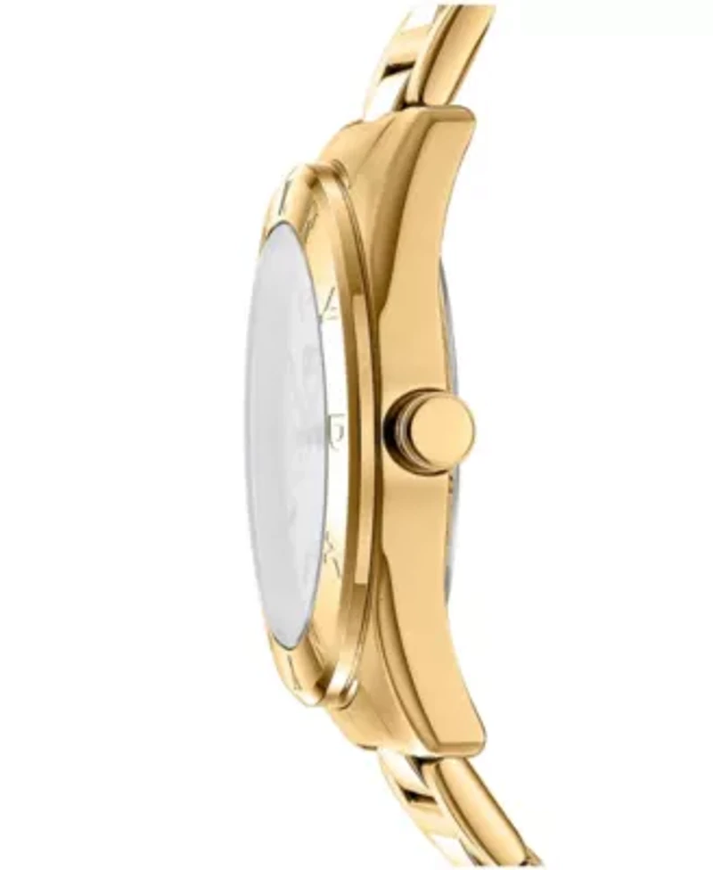 Women's Chambers Multi Sport Chronograph Champagne Dial Gold-Tone Stainless Steel Bracelet Watch