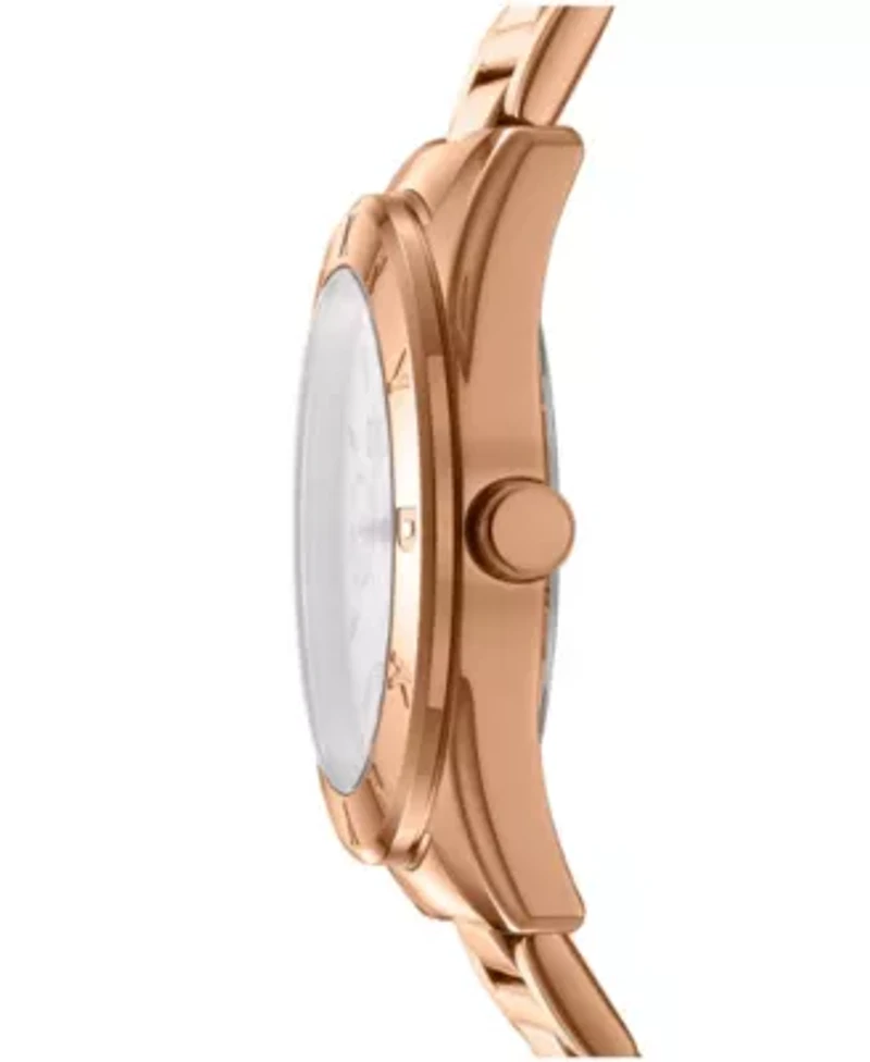 Women's Chambers Multi Sport Chronograph Rose Gold Dial Rose Gold-Tone Stainless Steel Bracelet Watch