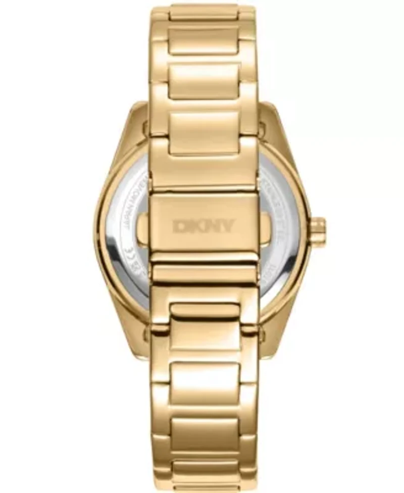Women's Chambers Multi Sport Chronograph Champagne Dial Gold-Tone Stainless Steel Bracelet Watch