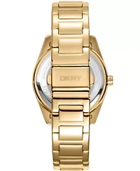 Women's Chambers Multi Sport Chronograph Champagne Dial Gold-Tone Stainless Steel Bracelet Watch