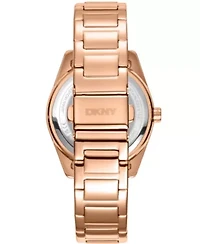 Women's Chambers Multi Sport Chronograph Rose Gold Dial Rose Gold-Tone Stainless Steel Bracelet Watch