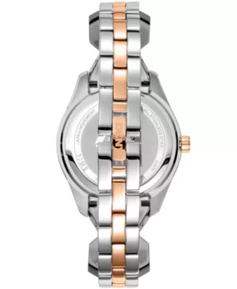 Women's Astoria Midi Glitz Silver Dial Rose Gold-Two-Tone Stainless Steel Bracelet Watch