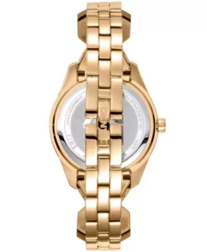 Women's Astoria Midi Glitz Silver Dark Green Dial Gold-Tone Stainless Steel Bracelet Watch