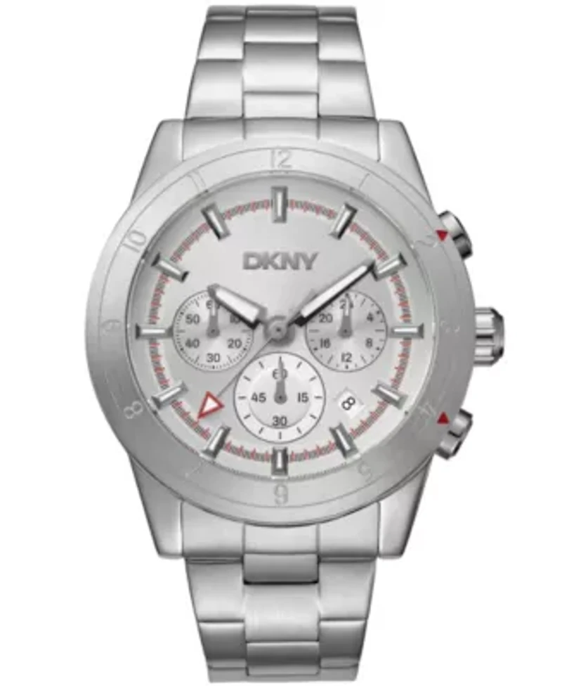 Men's Bryant Park Chronograph Silver Dial Stainless Steel Bracelet Watch