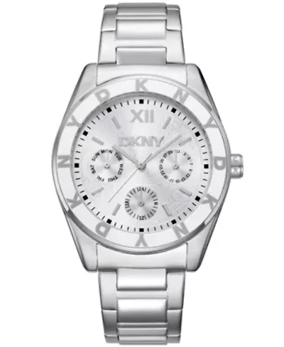 Women's Chambers Multi Sport Chronograph Silver Dial Stainless Steel Bracelet Watch