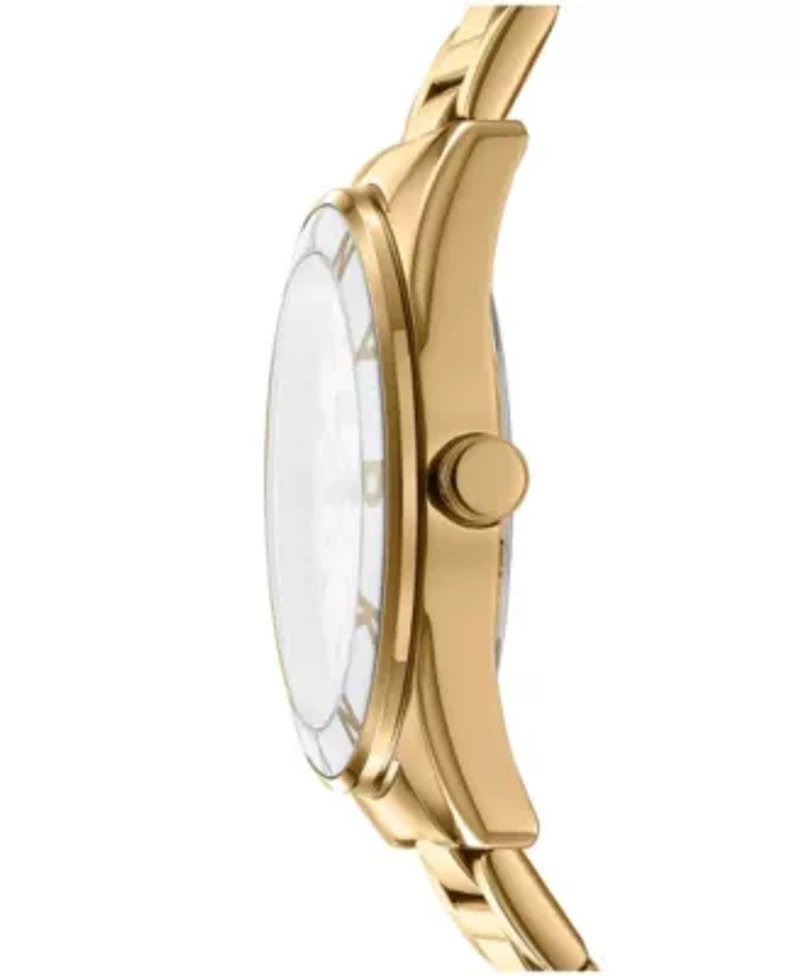 Women's Chambers Multi Sport Chronograph Dark Green Dial Gold-Tone Stainless Steel Bracelet Watch