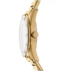 Women's Chambers Multi Sport Chronograph Dark Green Dial Gold-Tone Stainless Steel Bracelet Watch