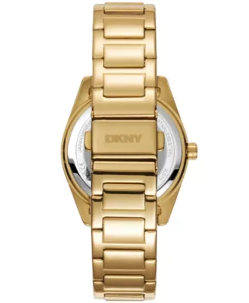 Women's Chambers Multi Sport Chronograph Dark Green Dial Gold-Tone Stainless Steel Bracelet Watch
