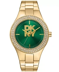 Women's Parsons Glitz Dark Green Dial Gold-Tone Stainless Steel Bracelet Watch