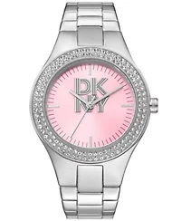 Women's Parsons Glitz Pink Dial Stainless Steel Bracelet Watch
