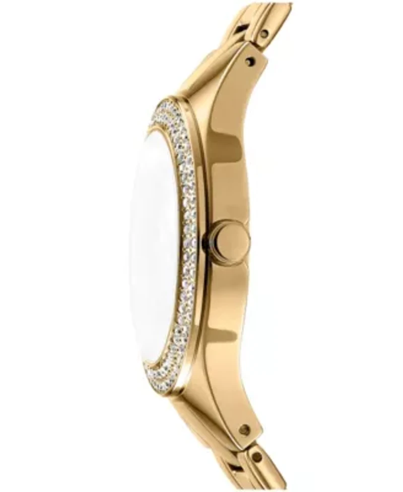 Women's Parsons Glitz Dark Green Dial Gold-Tone Stainless Steel Bracelet Watch