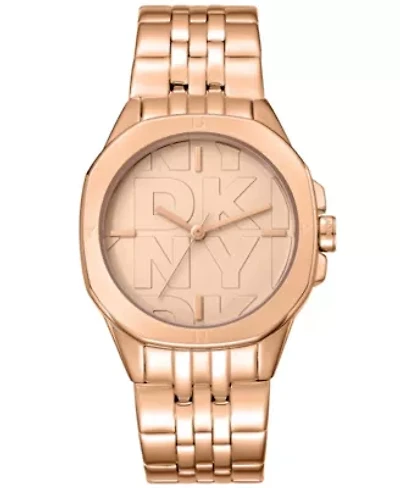 Women's Brooklyn Midi Rose Gold Dial Rose Gold-Tone Stainless Steel Bracelet Watch