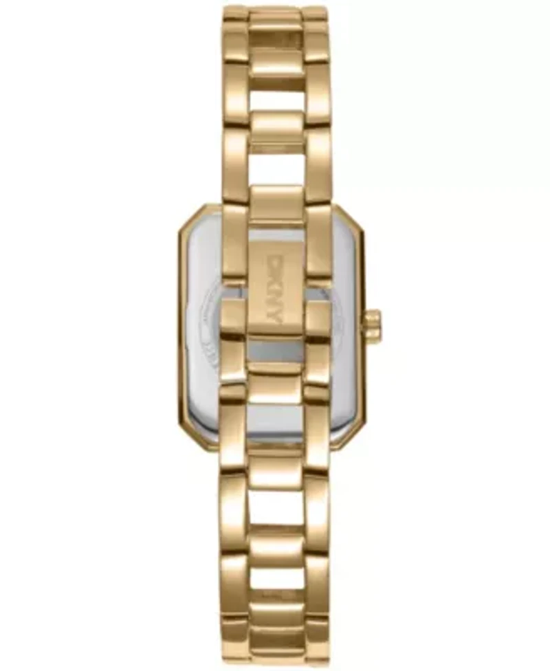 Women's Uptown Midi Black Dial Gold-Tone Stainless Steel Bracelet Watch
